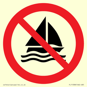 Prohibition: No sailing